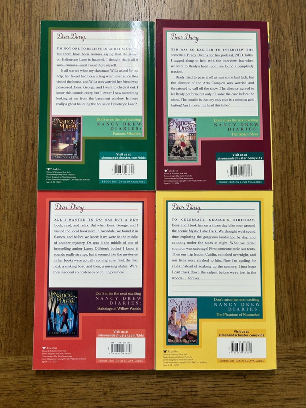 Brand New Nancy Drew Diaries Set of 4 - Carolyn Keene - Picture 2 of 2
